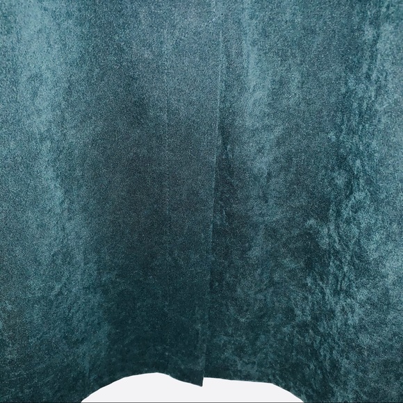 Talbots Green Suede Midi Skirt - Picture 4 of 5